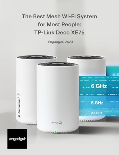 TP-Link Deco XE75 AXE5400 Tri-Band WiFi 6E Mesh System (2-Pack)