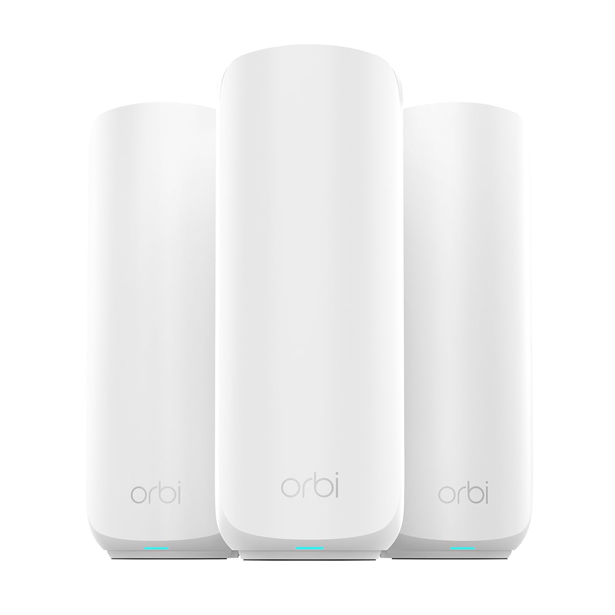 NETGEAR Orbi RBE373 Dual-Band WiFi 7 Mesh System – Router + 2 Extenders, BE5000, Up to 5Gbps, 2.5Gbps Port