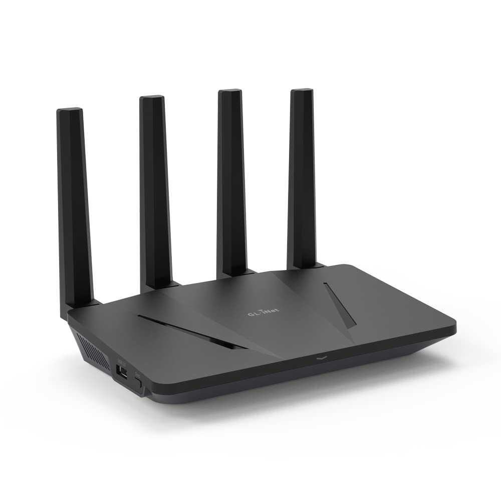 GL.iNet GL-AX1800 Flint WiFi 6 Router – Dual-Band, Gigabit, 5×1G Ports, Supports OpenVPN & WireGuard