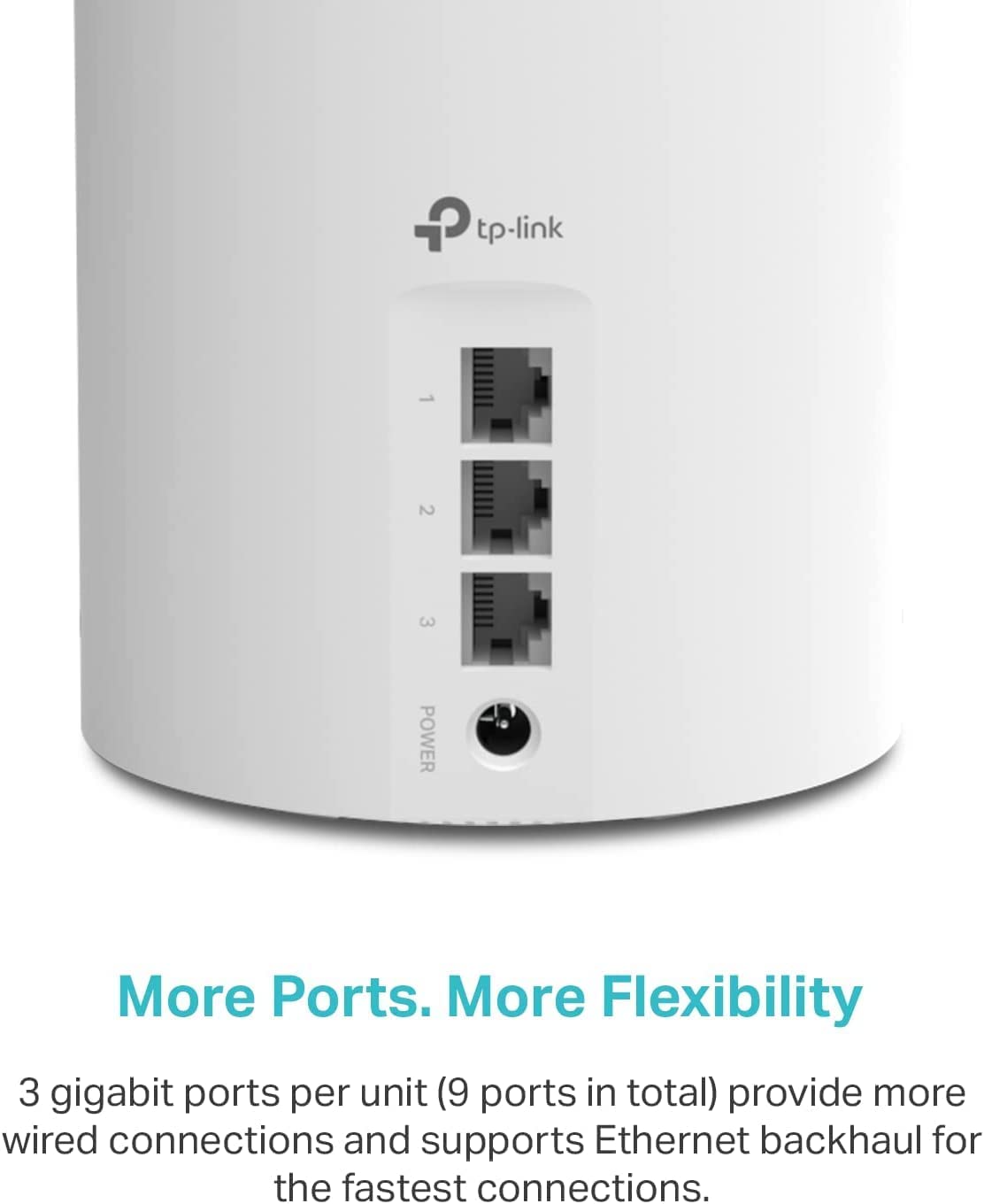 TP-Link Deco X55 AX3000 WiFi 6 Mesh System (3-Pack) – 6500 Sq.Ft Coverage, 3 Gigabit Ports, Ethernet Backhaul