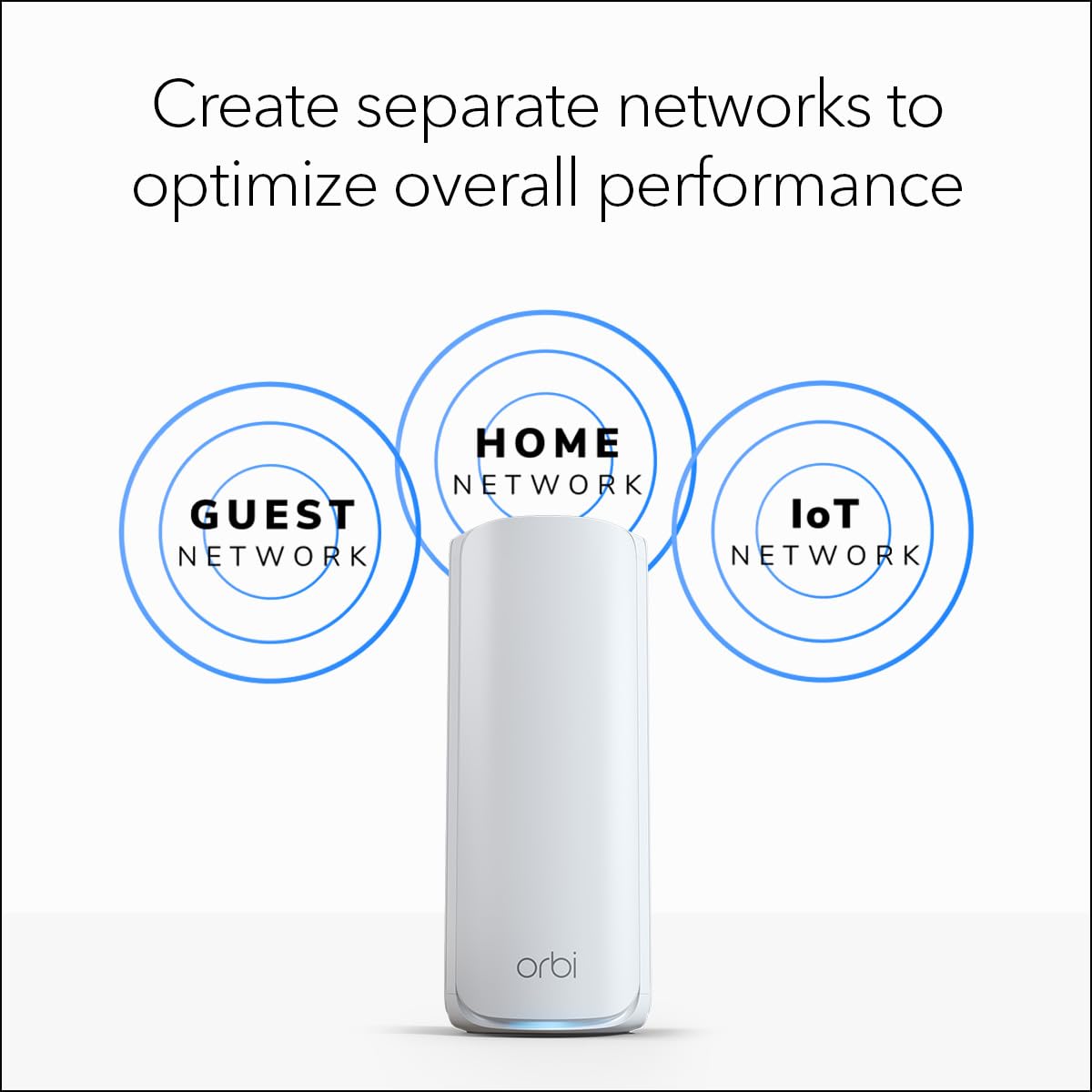 NETGEAR Orbi RBE773 Tri-Band WiFi 7 Mesh System – Router + 2 Extenders, Up to 11Gbps, 2.5Gbps Port