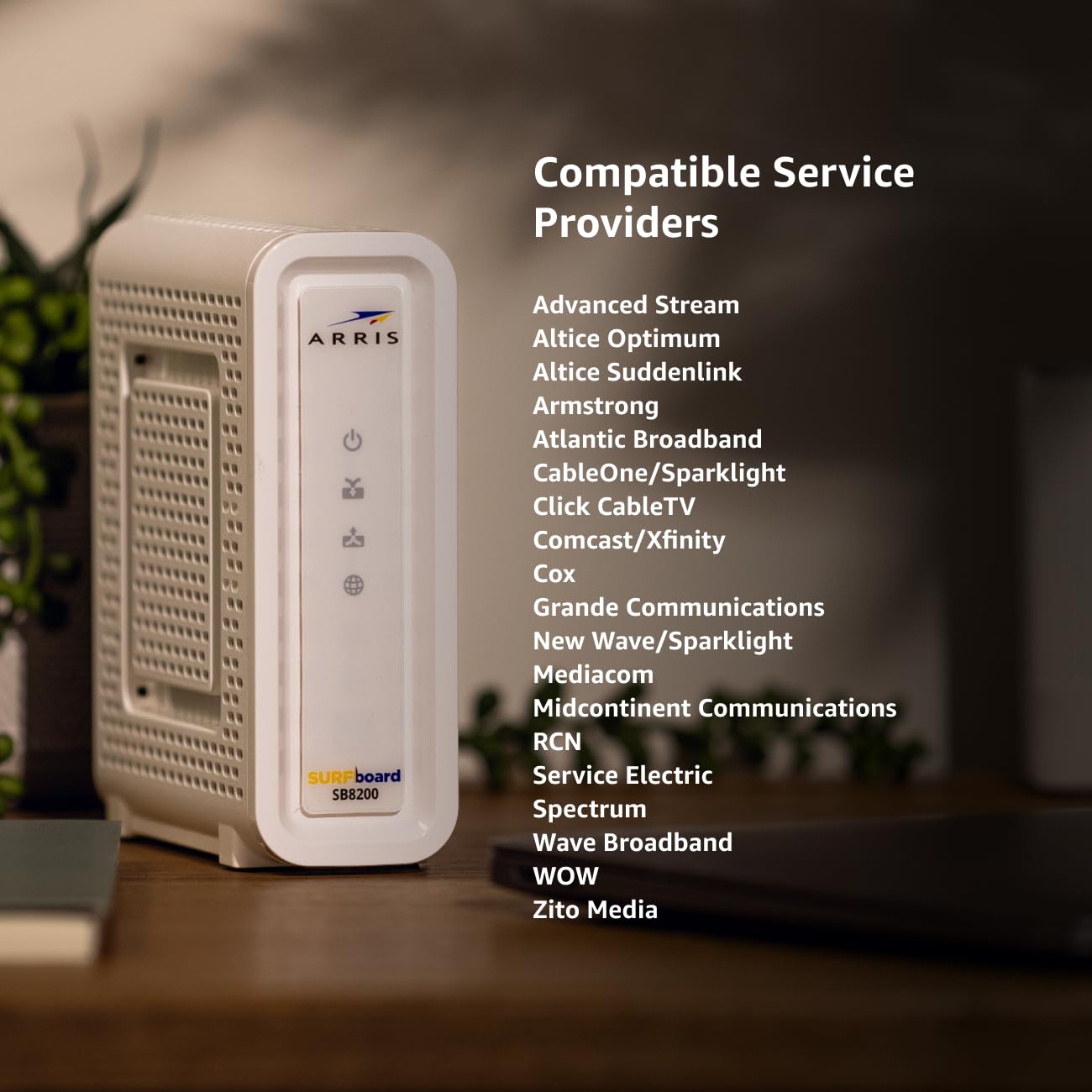 ARRIS SB8200 DOCSIS 3.1 Cable Modem – 32x8, 1 Gbps, No WiFi