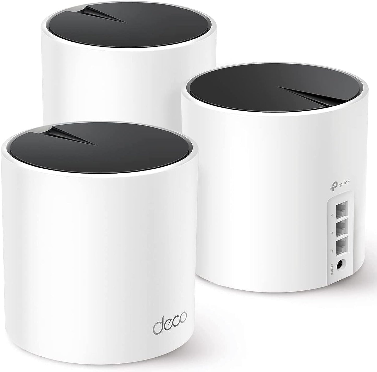 TP-Link Deco X55 AX3000 WiFi 6 Mesh System (3-Pack) – 6500 Sq.Ft Coverage, 3 Gigabit Ports, Ethernet Backhaul