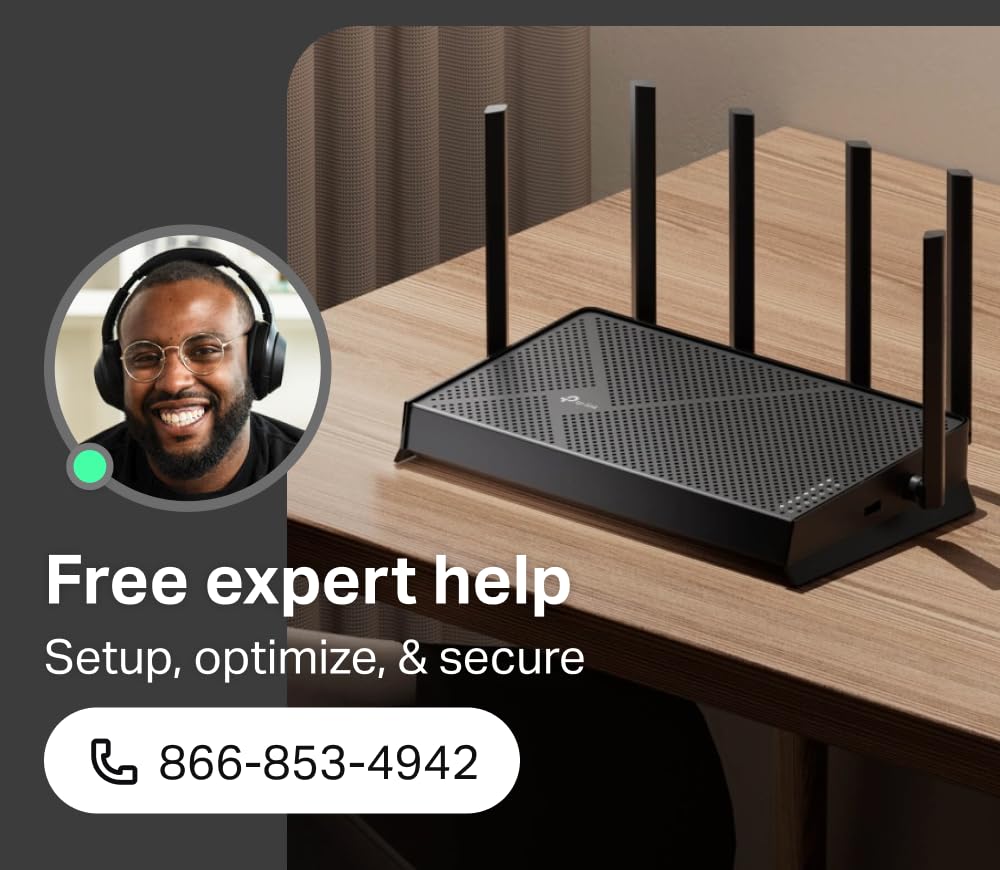 TP-Link Archer BE6500 BE400 Dual-Band WiFi 7 Router โ Dual 2.5Gbps Ports, USB 3.0