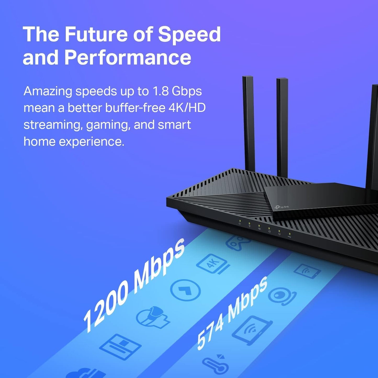 TP-Link Archer AX21 AX1800 WiFi 6 Router V4 – Dual Band, Gigabit, EasyMesh, Alexa Compatible