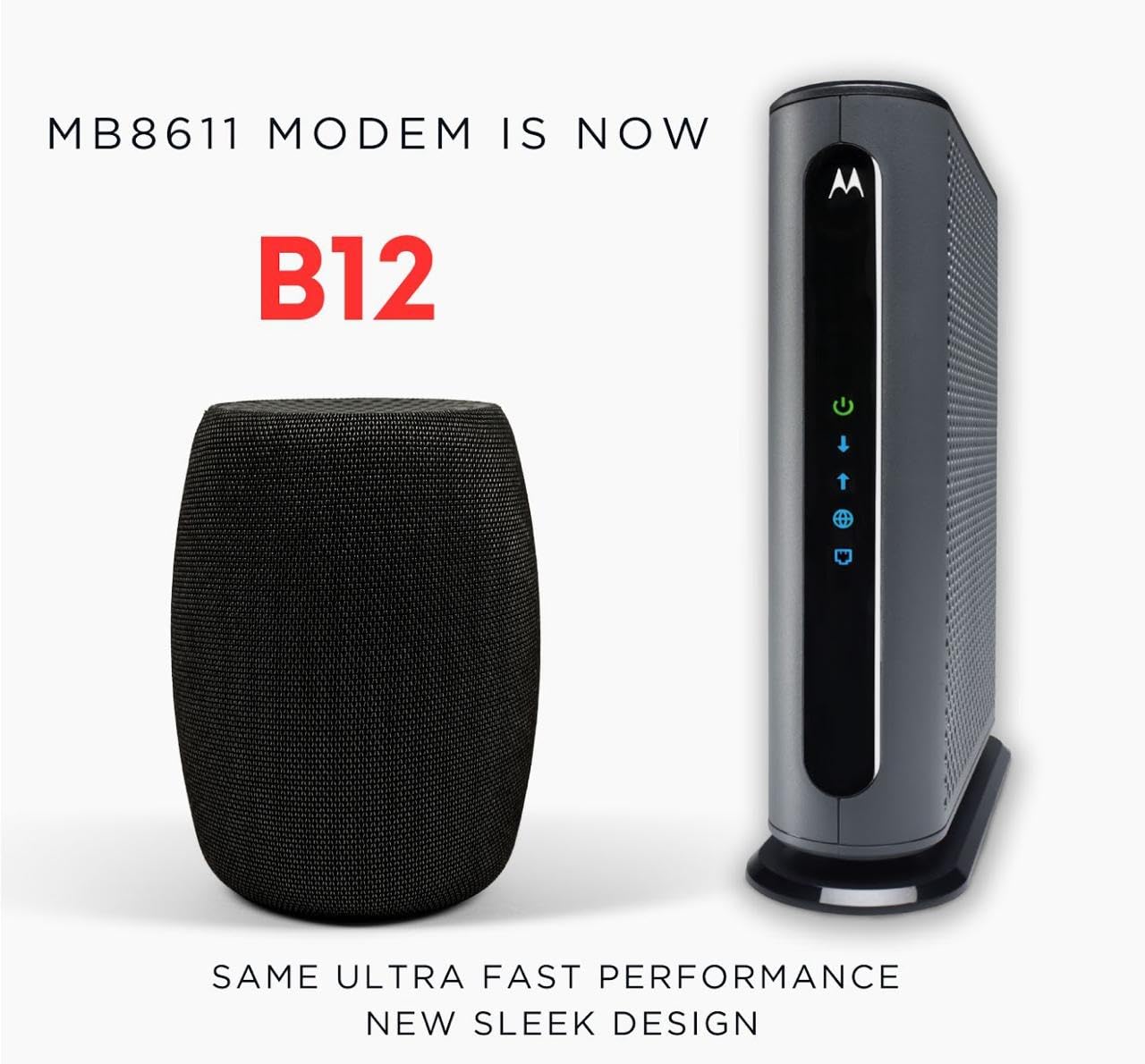 Motorola B12 DOCSIS 3.1 Cable Modem – Up to 2500Mbps, 2.5Gbps Port, Compatible with Any WiFi Router