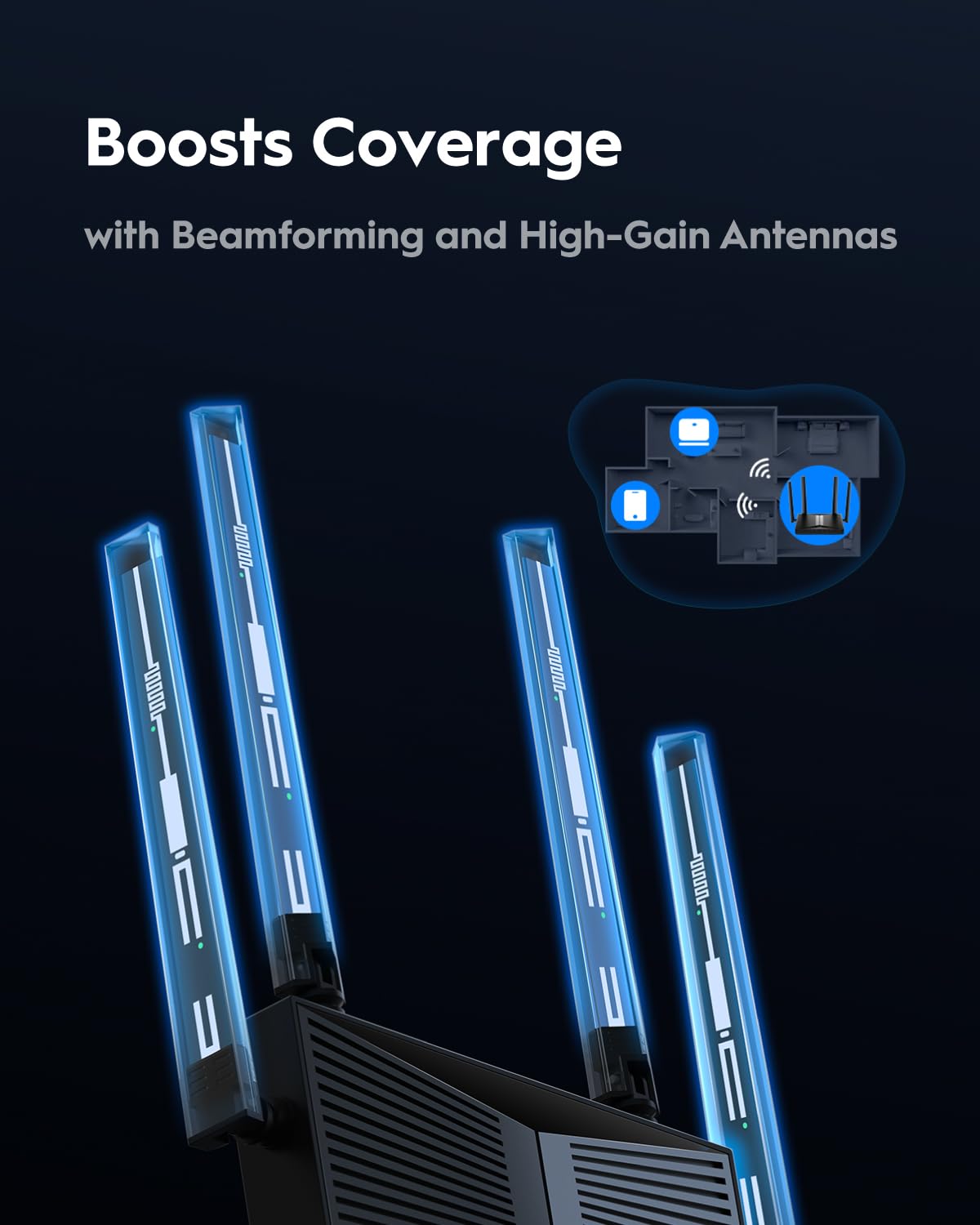 Cudy BE3600 Wi-Fi 7 Router – Dual-Band, 2.5G Multi-Gig, Long Range, Model WR3600H
