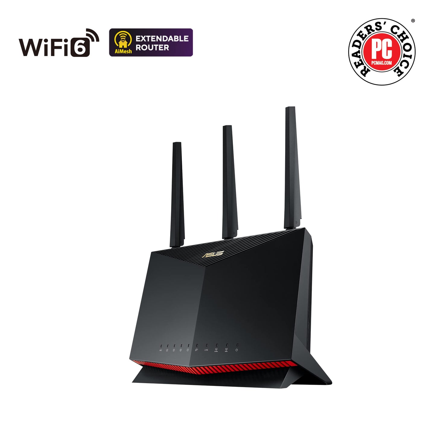 ASUS RT-AX86U Pro AX5700 WiFi 6 Dual-Band Gaming Router – 2.5G Port, AiMesh Compatible