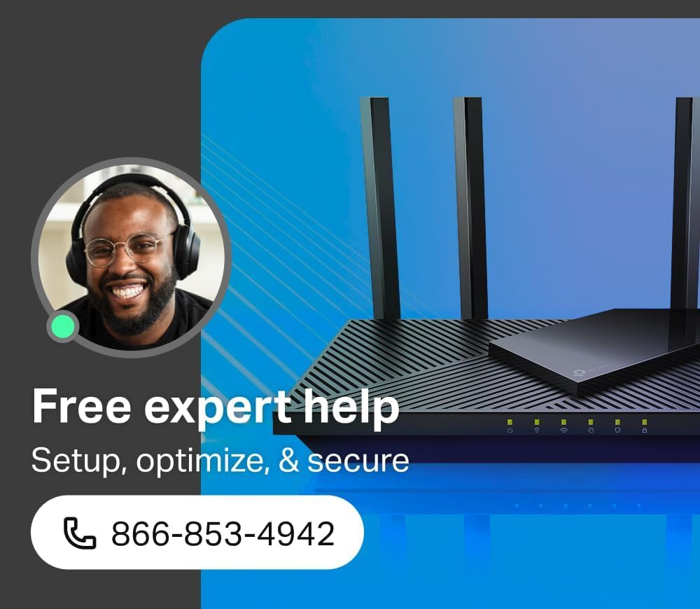 TP-Link Archer AX21 AX1800 WiFi 6 Router V4 – Dual Band, Gigabit, EasyMesh, Alexa Compatible