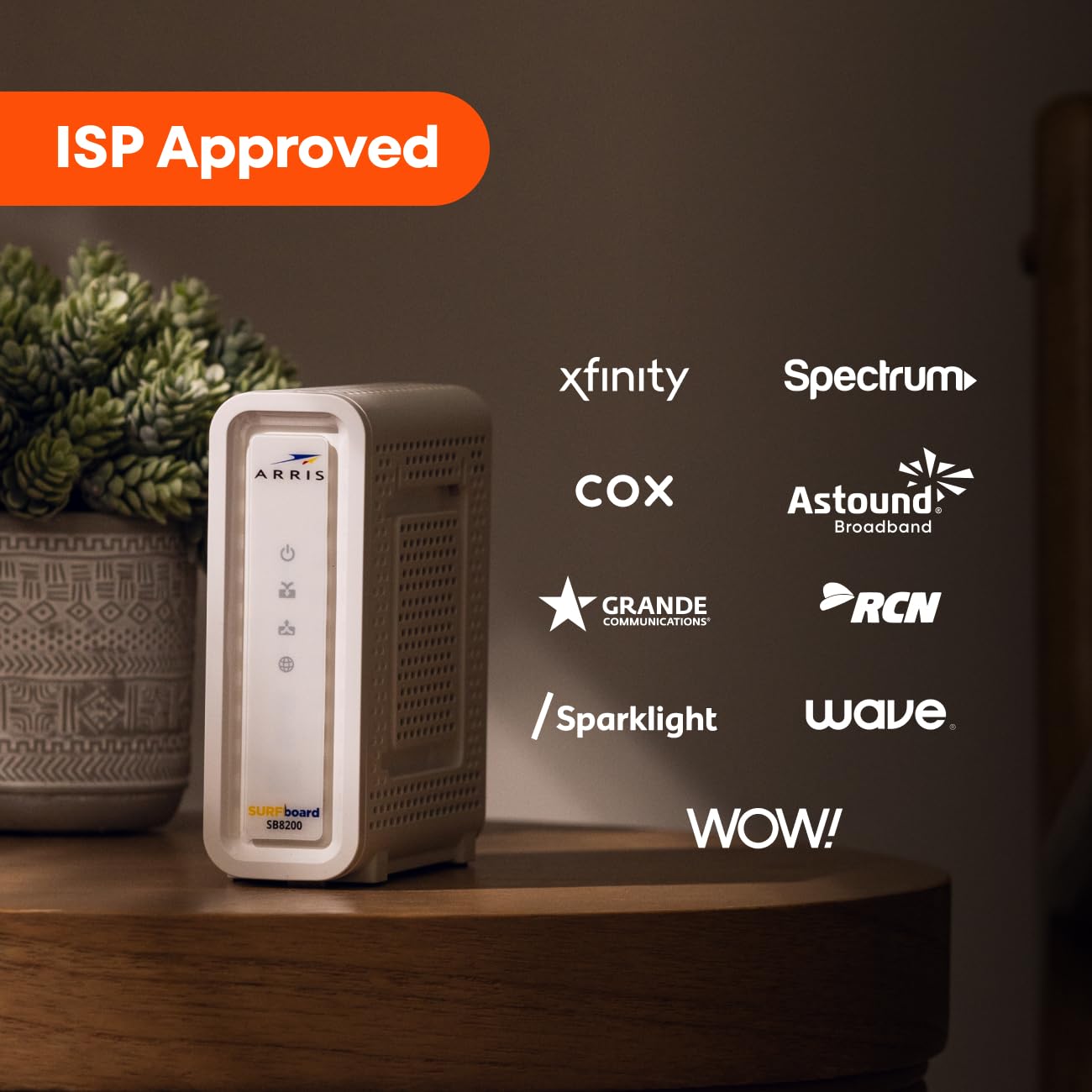 ARRIS SB8200 DOCSIS 3.1 Cable Modem – 32x8, 1 Gbps, No WiFi