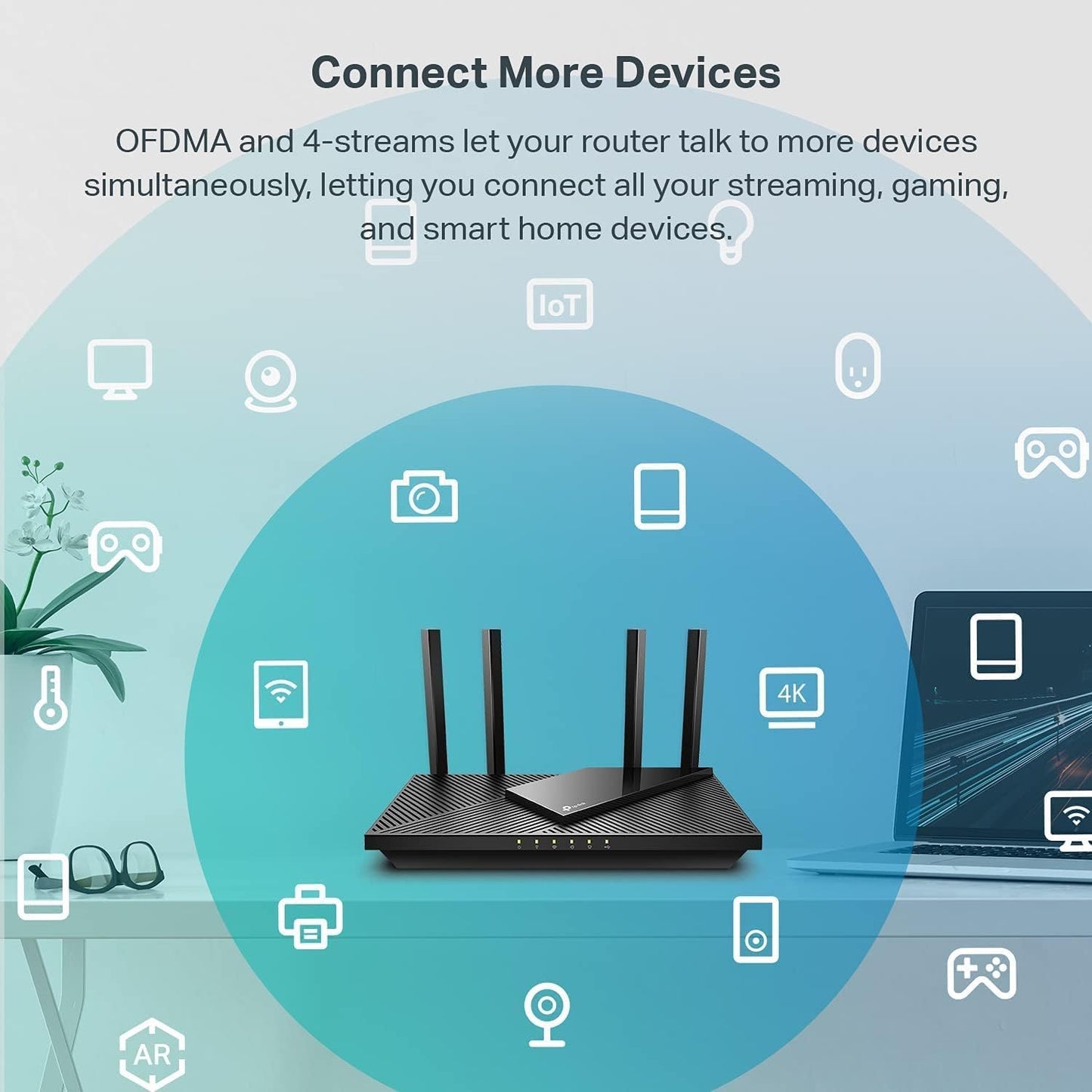 TP-Link Archer AX55 Dual-Band AX3000 WiFi 6 Router – Gigabit, EasyMesh, VPN, USB 3.0