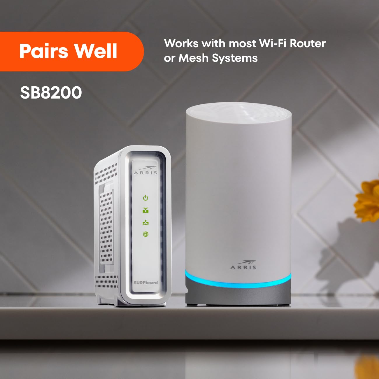 ARRIS SB8200 DOCSIS 3.1 Cable Modem – 32x8, 1 Gbps, No WiFi