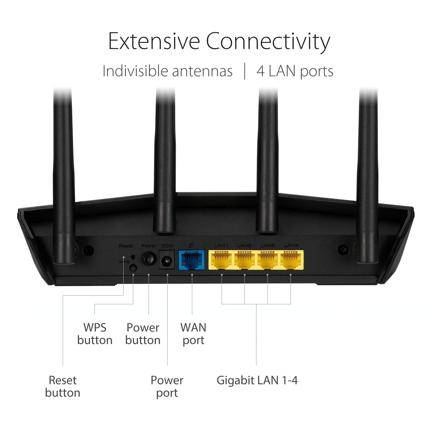 ASUS RT-AX1800S Dual-Band WiFi 6 Router – AiMesh Compatible, VPN Support