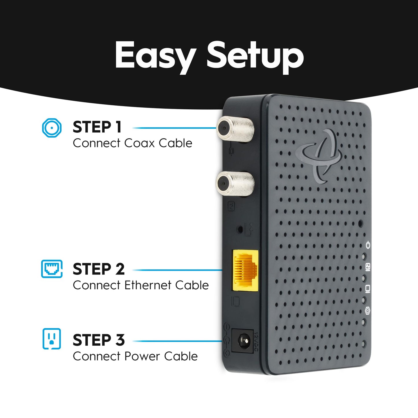 Hitron Bonded MoCA 2.5 Network Adapter 2-Pack – Up to 1Gbps, HTEM4