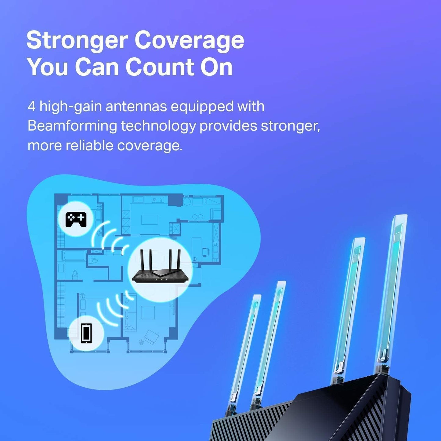 TP-Link Archer AX21 AX1800 WiFi 6 Router V4 – Dual Band, Gigabit, EasyMesh, Alexa Compatible