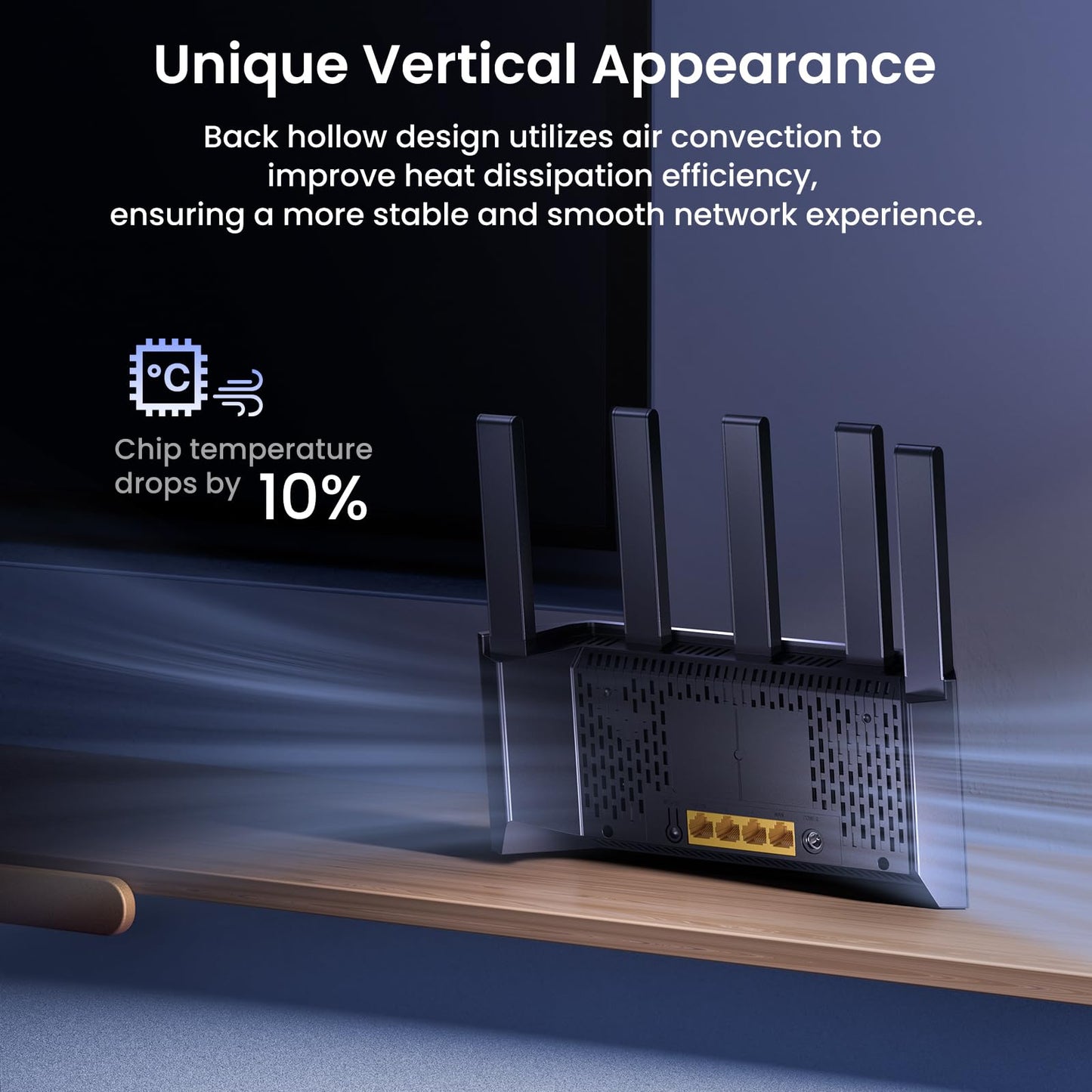 Tenda AX3000 RX12L Pro WiFi 6 Router ā Dual Band, 4 Gigabit Ethernet Ports, VPN Support