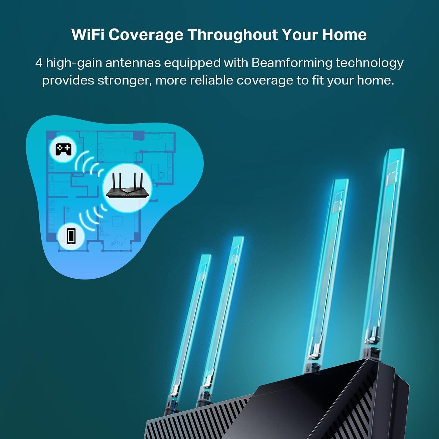 TP-Link Archer AX55 Dual-Band AX3000 WiFi 6 Router – Gigabit, EasyMesh, VPN, USB 3.0