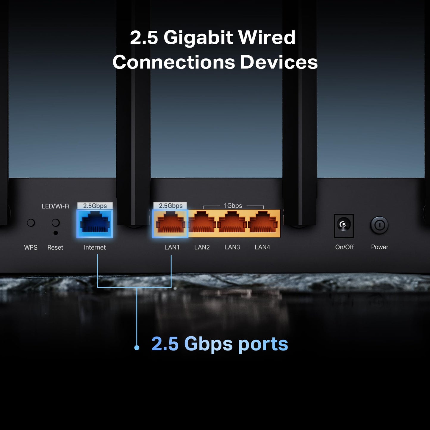 TP-Link Archer BE6500 BE400 Dual-Band WiFi 7 Router โ Dual 2.5Gbps Ports, USB 3.0