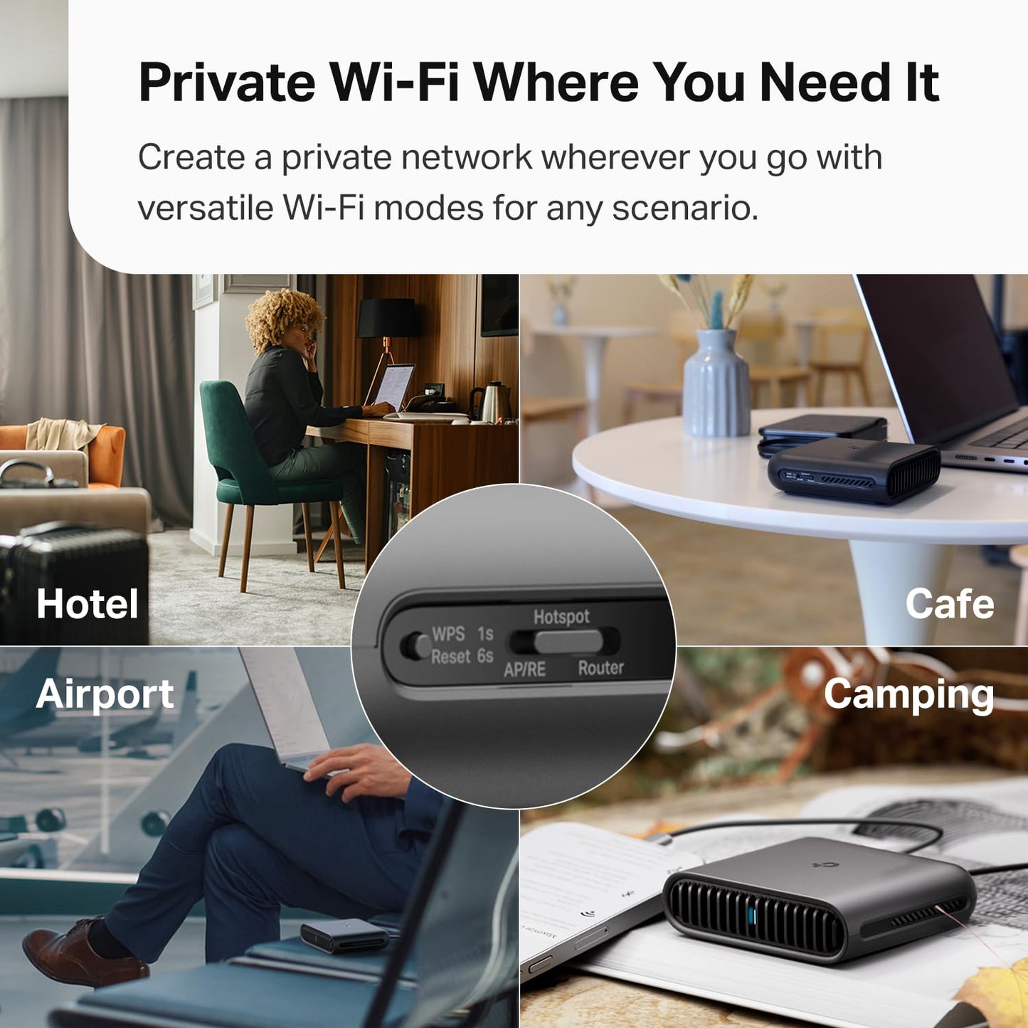 TP-Link TL-WR1502X Ultra-Portable WiFi 6 AX1500 Travel Router โ USB-C Powered, Multi-Mode