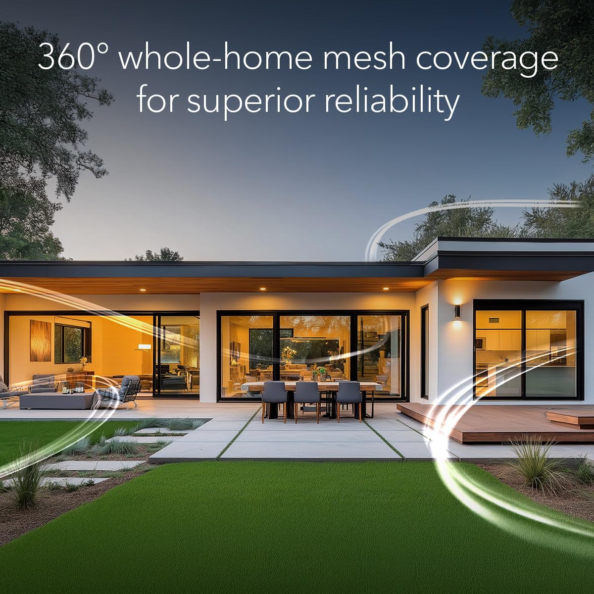 NETGEAR Orbi RBE373 Dual-Band WiFi 7 Mesh System – Router + 2 Extenders, BE5000, Up to 5Gbps, 2.5Gbps Port