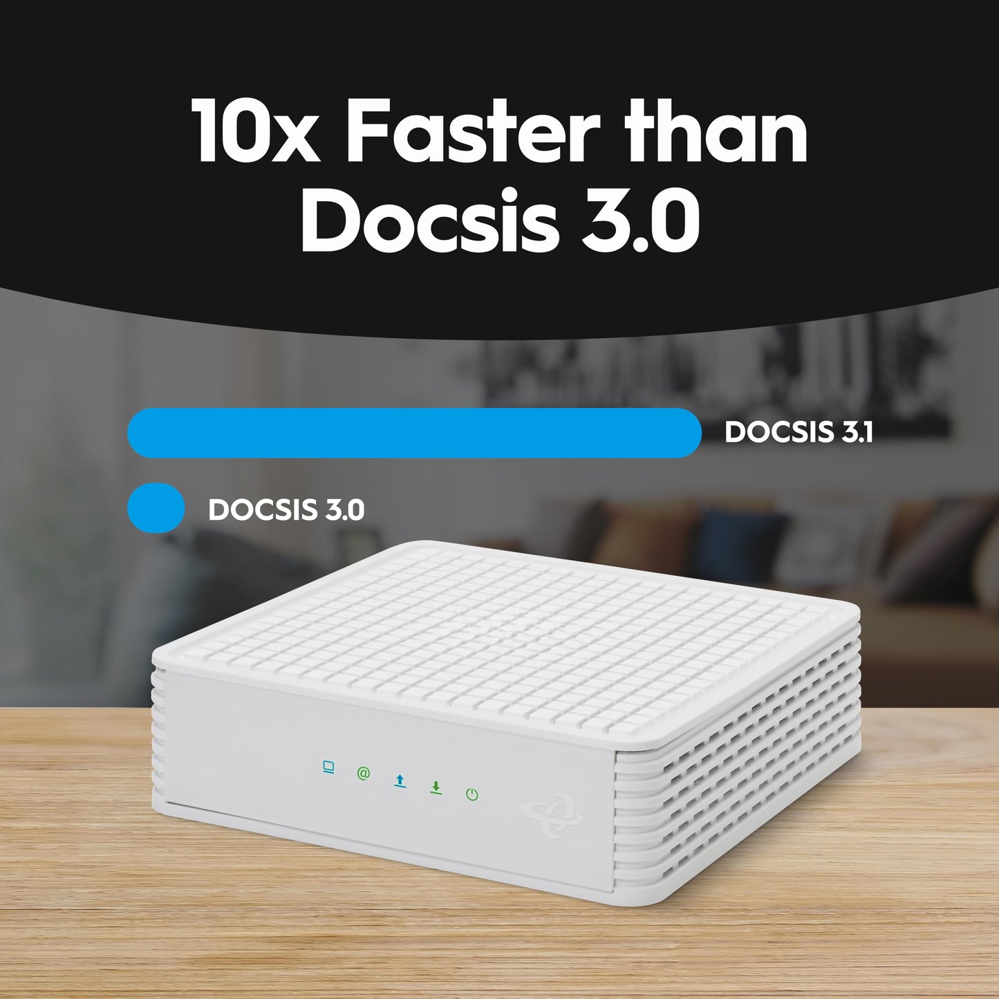 Hitron CODA DOCSIS 3.1 Cable Modem – Up to 1Gbps, Requires Separate WiFi Router