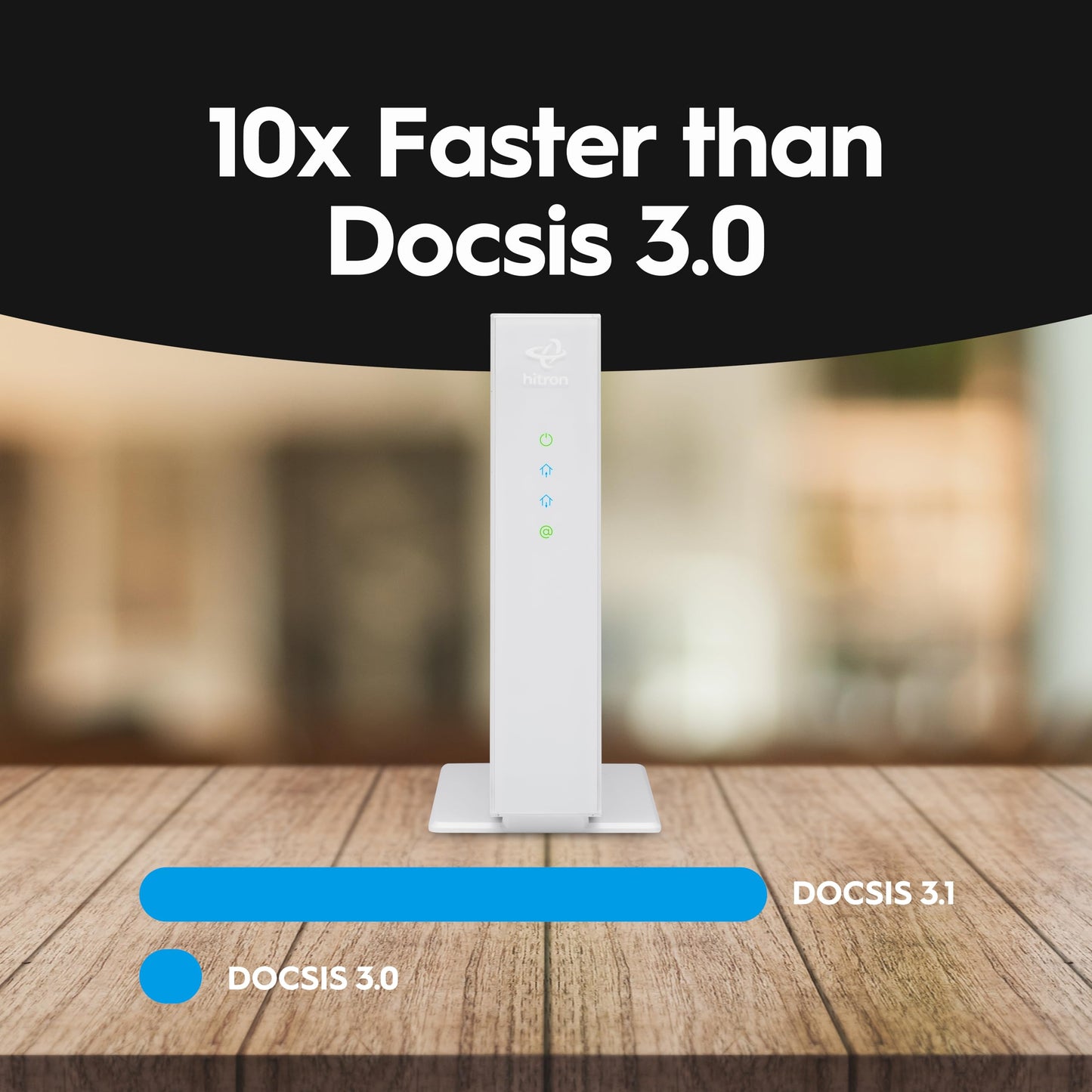 Hitron CODA56 DOCSIS 3.1 Multi-Gigabit Modem – 2.5Gbps Ethernet, No WiFi