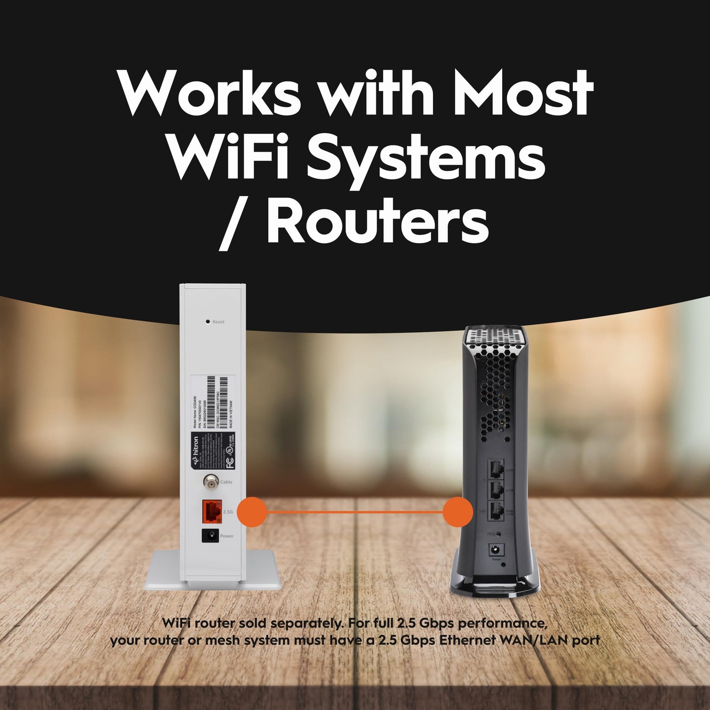 Hitron CODA56 DOCSIS 3.1 Multi-Gigabit Modem – 2.5Gbps Ethernet, No WiFi