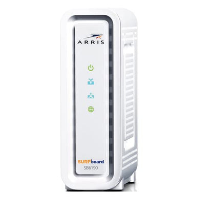 ARRIS Surfboard SB6190 DOCSIS 3.0 Cable Modem – 32x8, 1.4Gbps Download, 262Mbps Upload, Renewed