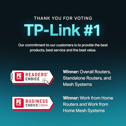 TP-Link Deco X55 AX3000 WiFi 6 Mesh System (3-Pack) – 6500 Sq.Ft Coverage, 3 Gigabit Ports, Ethernet Backhaul