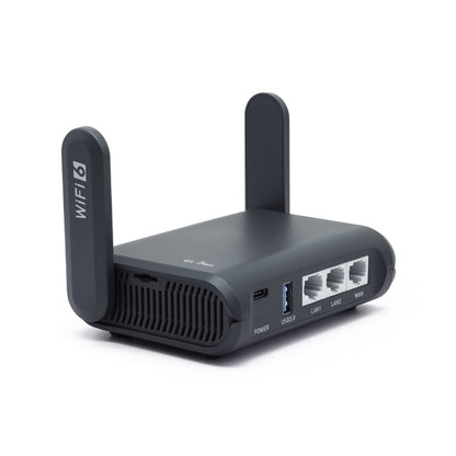 GL.iNet GL-AXT1800 Slate AX Portable WiFi 6 Router – 2.5G, VPN Support