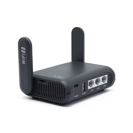 GL.iNet GL-AXT1800 Slate AX Portable WiFi 6 Router – 2.5G, VPN Support