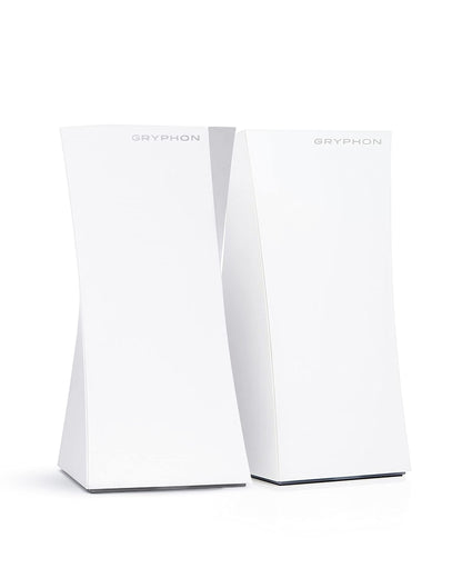 Gryphon Tower Mesh WiFi Router 2-Pack – Tri-Band, 3Gbps, 6000 Sq Ft Coverage, Parental Controls, Firewall