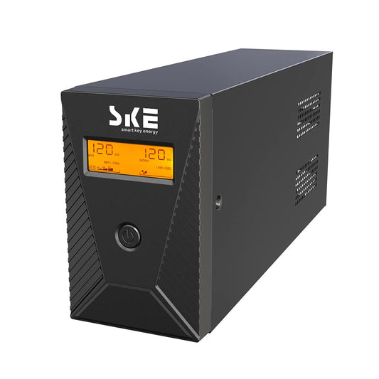 SKE 600VA/360W UPS Battery Backup & Surge Protector – Uninterruptible Power Supply