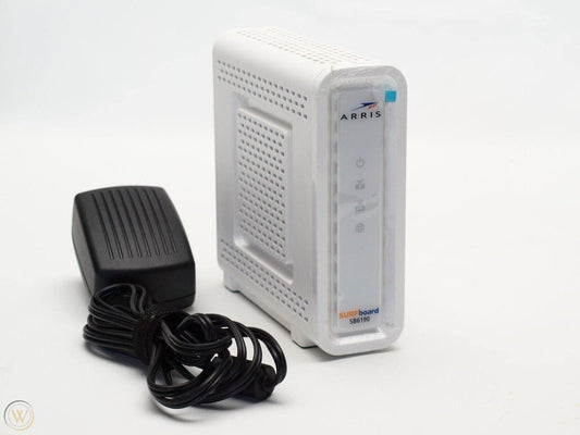 ARRIS Surfboard SB6190 DOCSIS 3.0 Cable Modem – 32x8, 1.4Gbps Download, 262Mbps Upload, Renewed