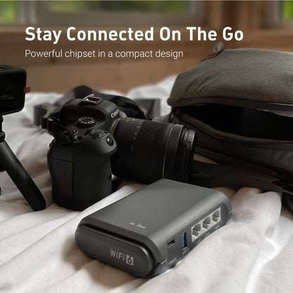 GL.iNet GL-AXT1800 Slate AX Portable WiFi 6 Router – 2.5G, VPN Support