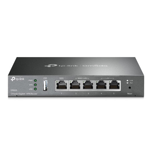 TP-Link ER605 V2 Gigabit VPN Router – 3 WAN Ports, 1 USB WAN, SPI Firewall