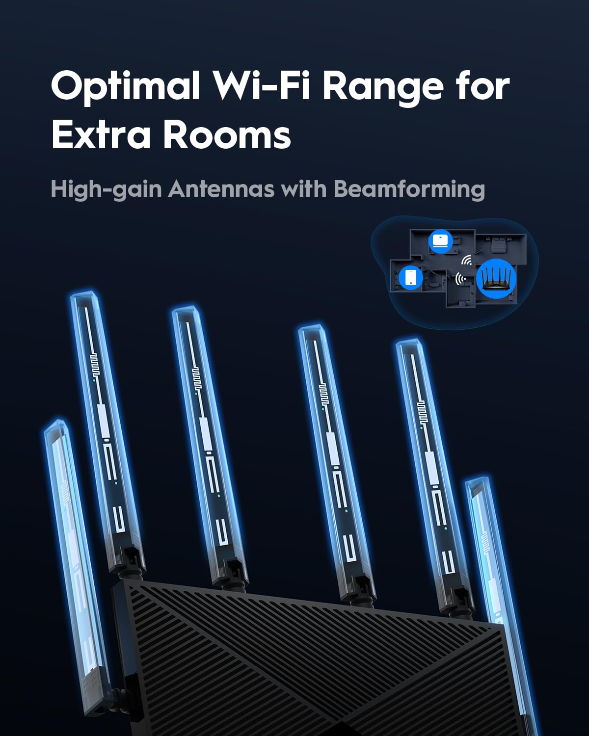 Cudy BE6500 WiFi 7 Dual-Band Gigabit Gaming Router – 6500Mbps, VPN Client/Server, Quad-Core CPU, Model WR6500