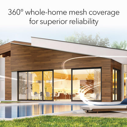 NETGEAR Orbi RBE773 Tri-Band WiFi 7 Mesh System – Router + 2 Extenders, Up to 11Gbps, 2.5Gbps Port
