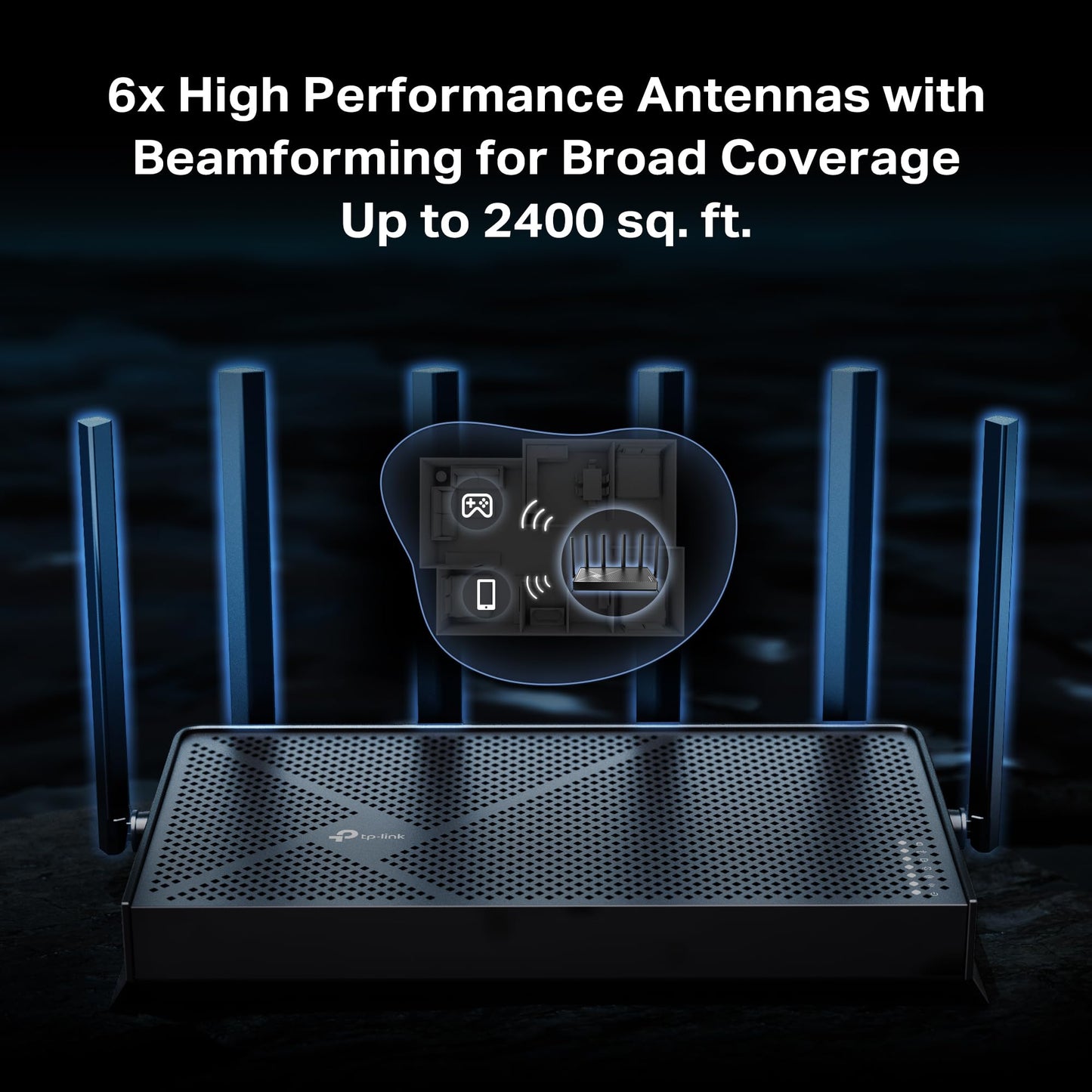 TP-Link Archer BE6500 BE400 Dual-Band WiFi 7 Router – Dual 2.5Gbps Ports, USB 3.0