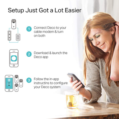 TP-Link Deco S4 AC1900 Mesh WiFi System (3-Pack) – Gigabit Ports