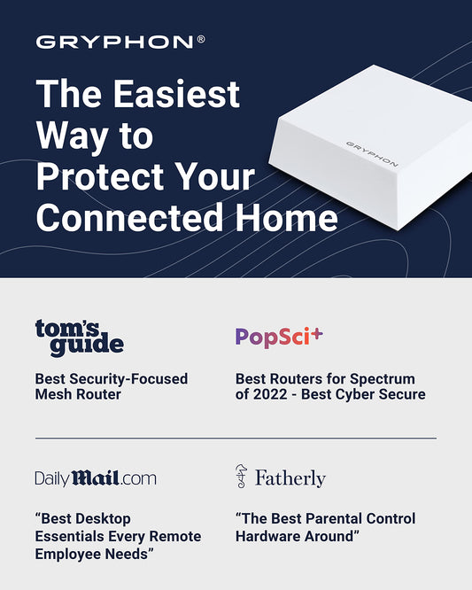 Gryphon Guardian Parental Control Mesh WiFi Router – AC1200 Dual-Band, 3-Pack, Covers up to 5,400 Sq Ft
