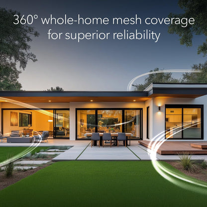 NETGEAR Orbi RBE373 Dual-Band WiFi 7 Mesh System – Router + 2 Extenders, BE5000, Up to 5Gbps, 2.5Gbps Port