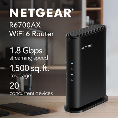 NETGEAR R6700AXv3 WiFi 6 Router – AX1800, Security Features